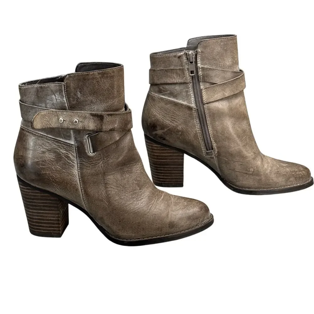 Arturo Chiang Sanyo Gray Distressed Leather 3